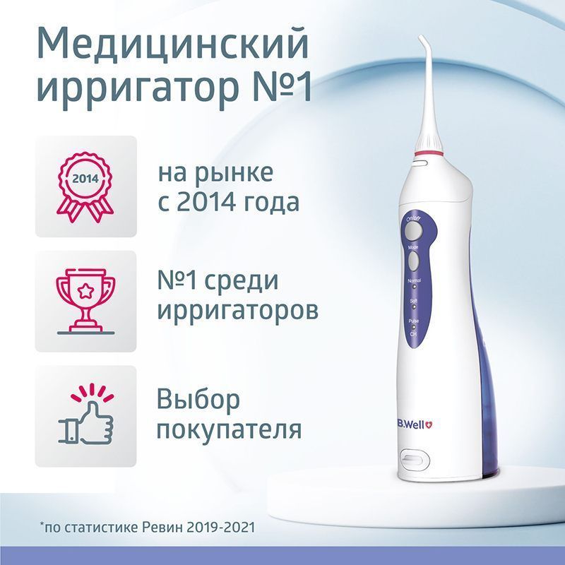 Портативный медицинский ирригатор для полости рта B.Well WI-911